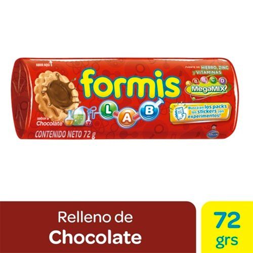Galletitas Formis Rellenas con Chocolate Animales 72g