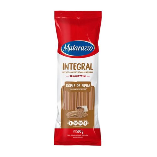 Fideos Matarazzo Spaghetti Integrales 500g