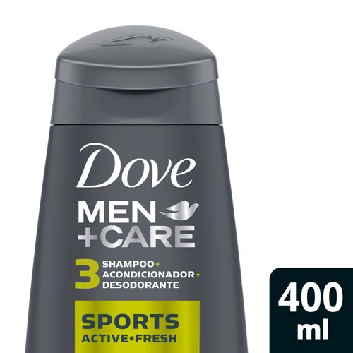 Shampoo Dove Men Sport Active+Fresh 3En1 400ML