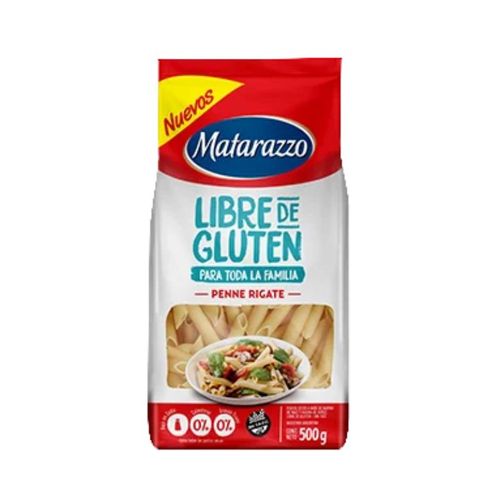Fideos Matarazzo Penne Rigate Libre de Gluten 500g