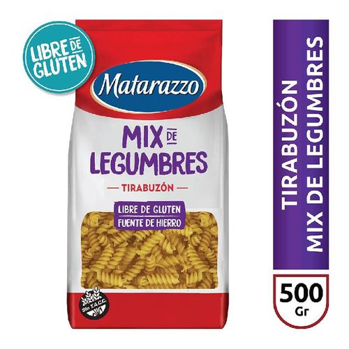 Fideos MatarazzoTirabuzón Mix de Legumbres 500g