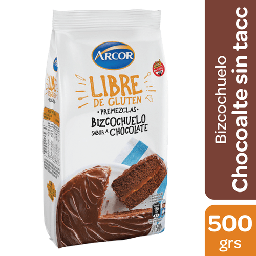 Bizcochuelo Arcor Sabor Chocolate Sin Tacc 500g