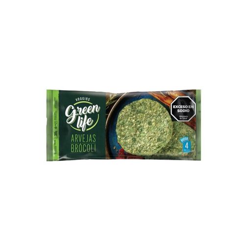 Medallón Green Life Arvejas y Brocoli 380g