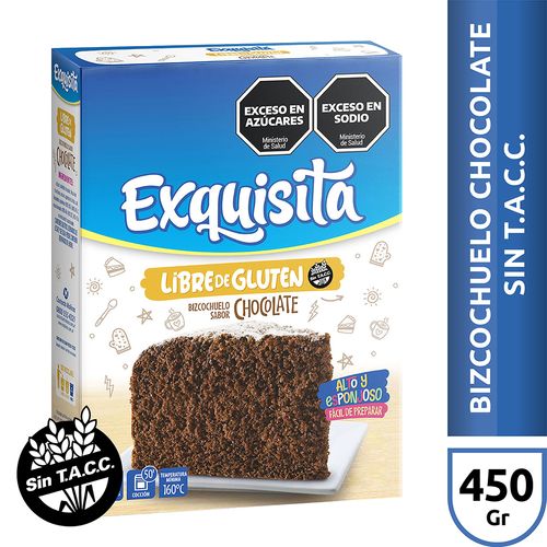 Bizcochuelo Exquisita Chocolate Sin Tacc 450g