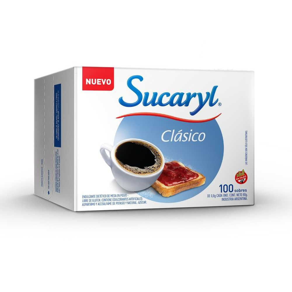 Edulcorante en Polvo Sucaryl en Sobres x 100u