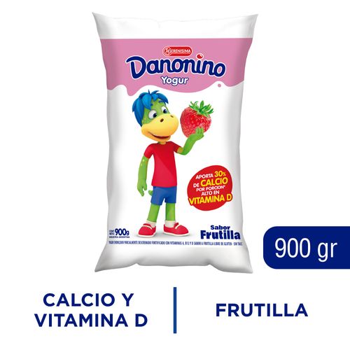 Alimento lácteo Danonino Frutilla Sachet 900g