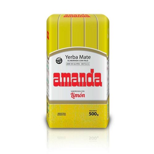 Yerba Mate Amanda Sabor Limón 500g