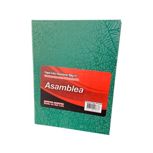 Cuaderno Asamblea Rayado Araña Verde 50Hojas