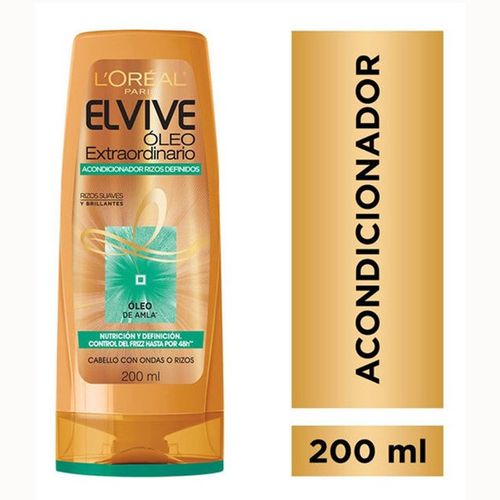 Acondicionador ElVive Óleo Extraordinario Rizos 200ML
