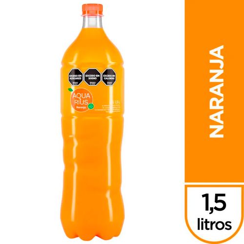 Agua Saborizada Aquarius Naranja 1.5L