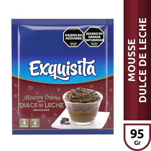 Mousse Exquisita Dulce De Leche Granizado 95g