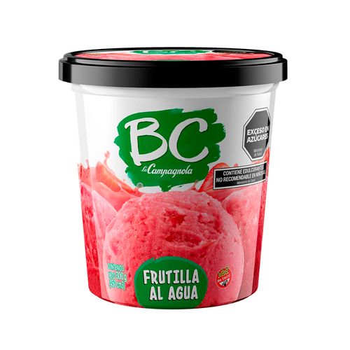 Helado BC Sabor Frutilla al Agua 300g