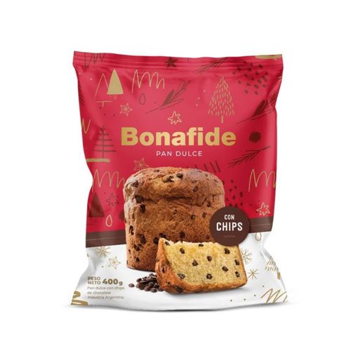 Pan Dulce Bonafide C/Chips Chocolate 400g