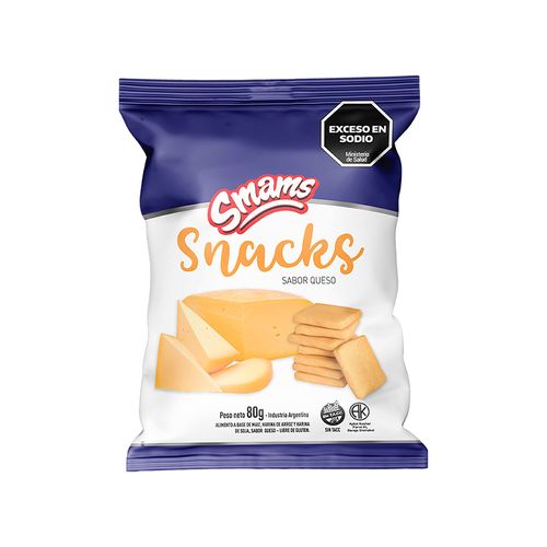Snacks Smams Sabor Queso S/Tacc 80g