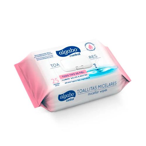 Toallitas Algabo Desmaquillante Micelar Con Tapa 25Unidades