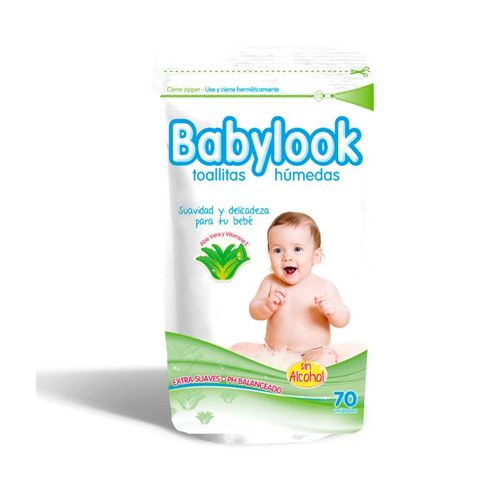 Toallas Humedas Babylook Bebe Aloe Vera 70Unidades