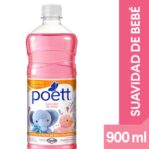 Limpiador Liquido Poett Desinfectante Suave Bebe