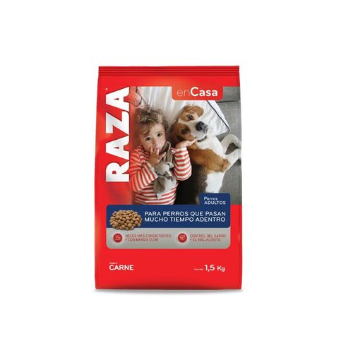 Alimento Raza En Casa Perro Adulto Sabor Carne 1500Gr