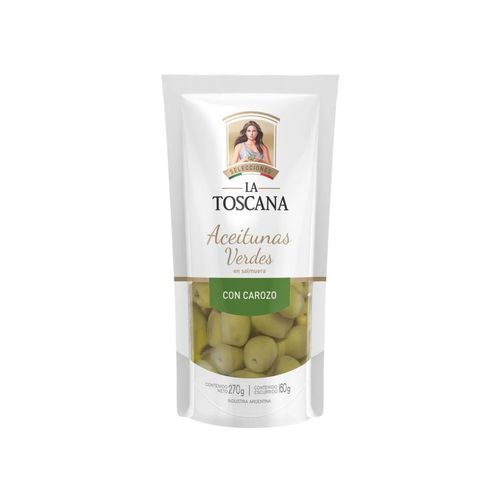 Aceitunas La Toscana Verdes Con Carozo 270g