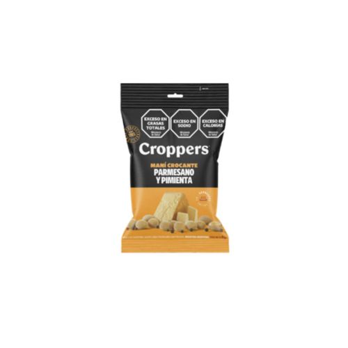 Maní Croppers Crocante Parmesano y Pimienta 85g