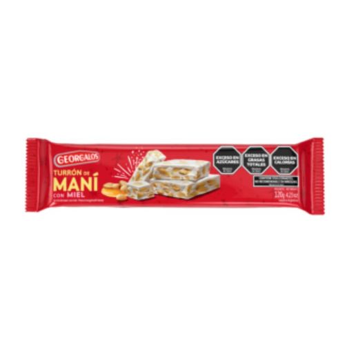 Turrón Georgalos De Maní C/Miel 120g
