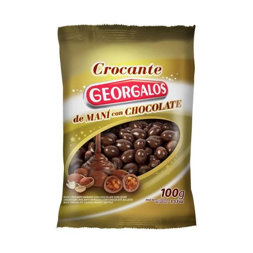 Crocante de Maní Georgalos Con Chocolate 100g