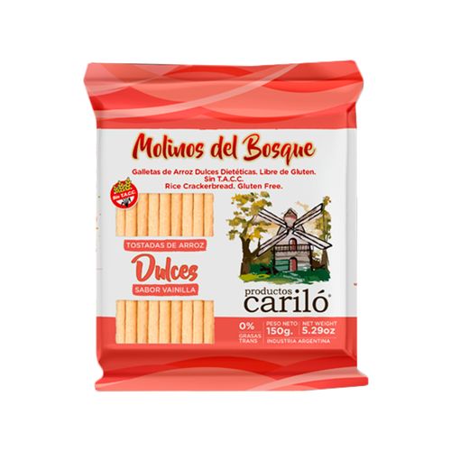 Galletas de Arroz Cariló Dulces 150g