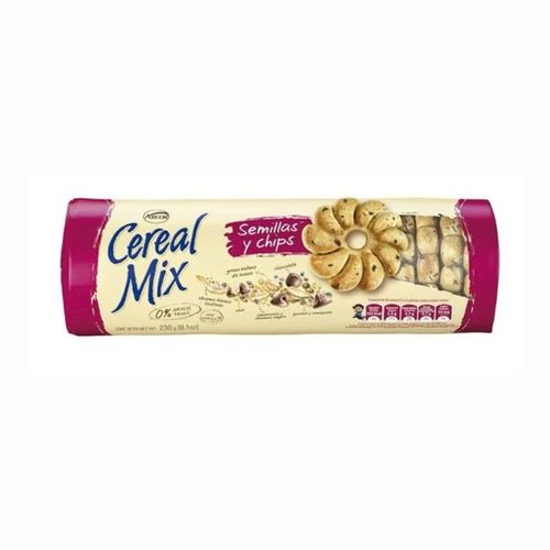 Galletitas Cereal Mix Semillas y Chips 207g