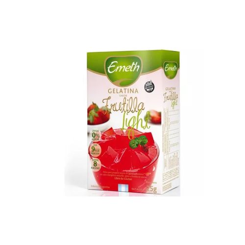 Gelatina Emeth Dietética Frutilla 25g