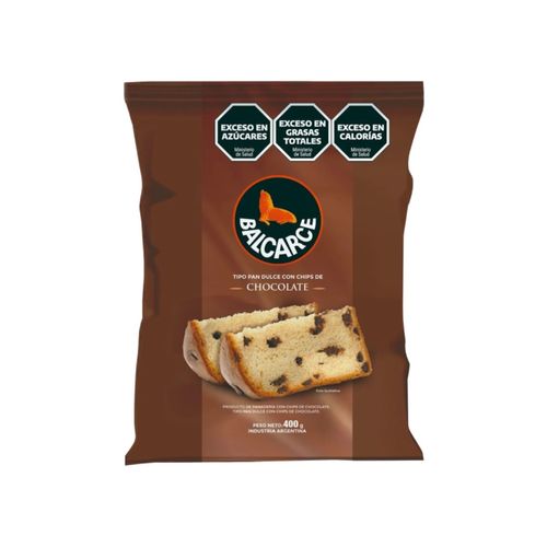 Pan Dulce Balcarce C/Chips Chocolate 400g
