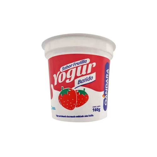 Yogur Entero Gandara Batido Frutilla 160g