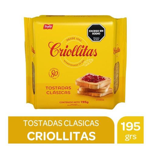 Tostadas Criollitas Clásicas 195g