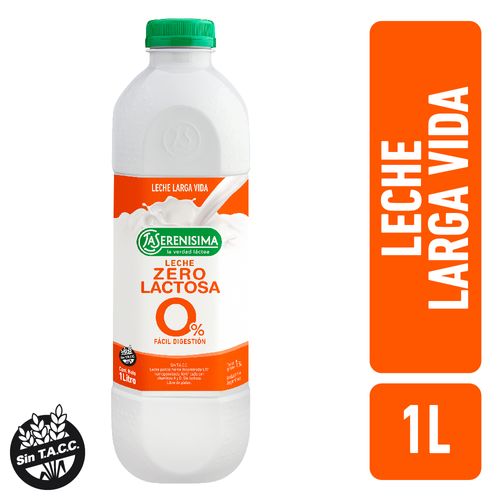 Leche La Serenísima Uat Parc. Descremada Zero Lactosa 1L