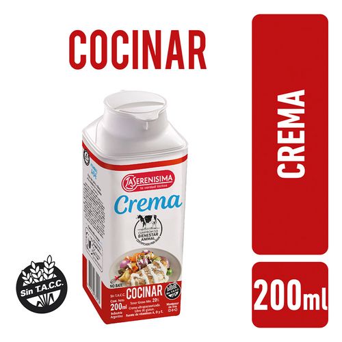 Crema La Serenísima Para Cocinar 200ml