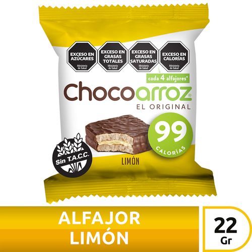 Alfajor de Limón Chocoarroz x 6u