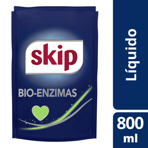 Jabón Líquido Skip Ropa Bio Enzina Doy Pack 800Ml