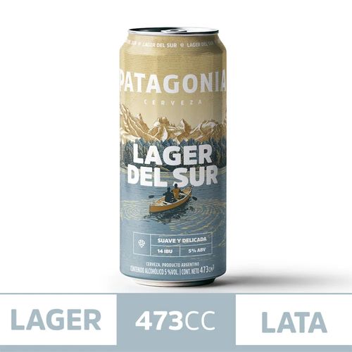 Cerveza Patagonia Lager Del Sur 473ml
