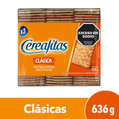 Galletitas Cerealitas Clásicas x 3