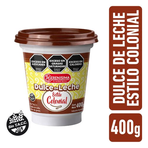 Dulce de Leche La Serenísima Colonial 400g