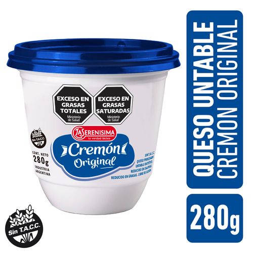 Queso Untable La Serenísima Cremón Original 280g
