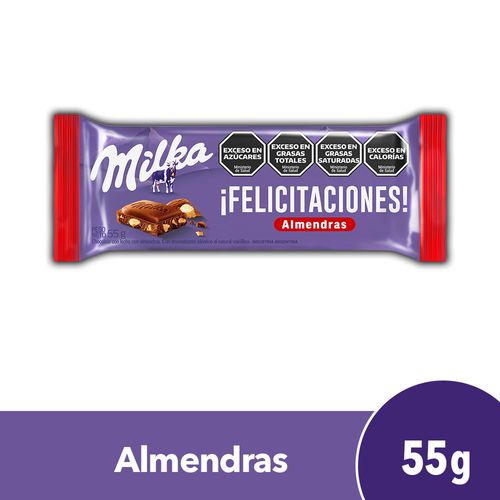 Chocolate Milka con Almendras 55g