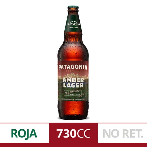 Cerveza Patagonia Amber Lager 730ml botella