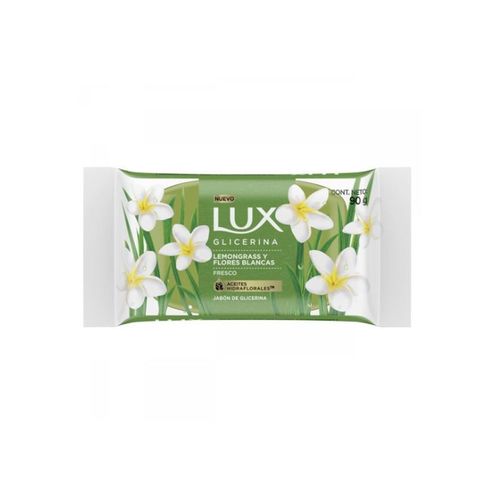 Jabón Lux Glicerina Lemon Y Flores Blancas