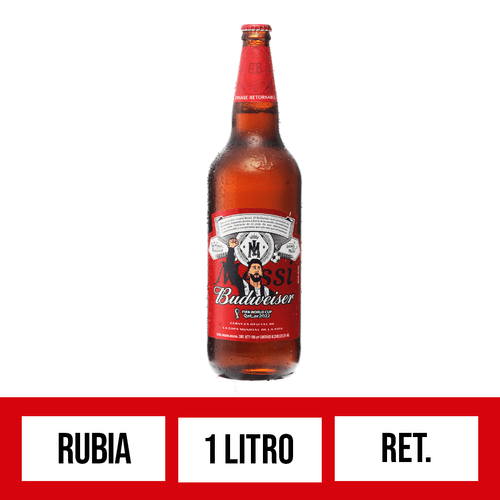 Cerveza Budweiser 1L Retornable