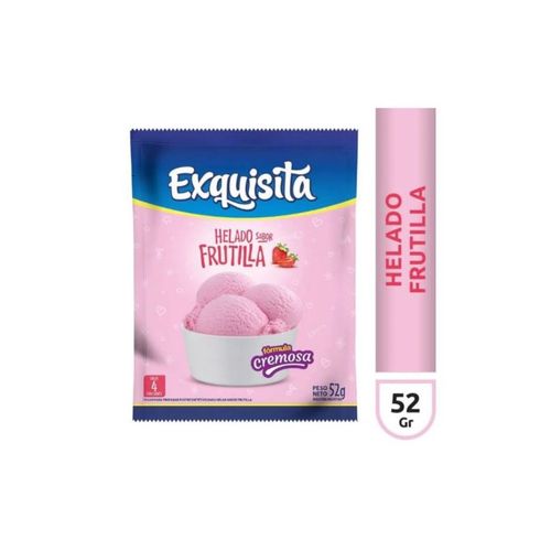 Helado Exquisita Sabor Frutilla 52g