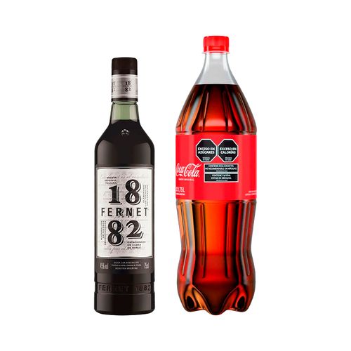Fernet 1882 750ml + Coca Cola 1500ml