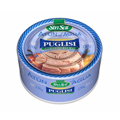 Atún Puglisi Sin Sal Al Agua 170g