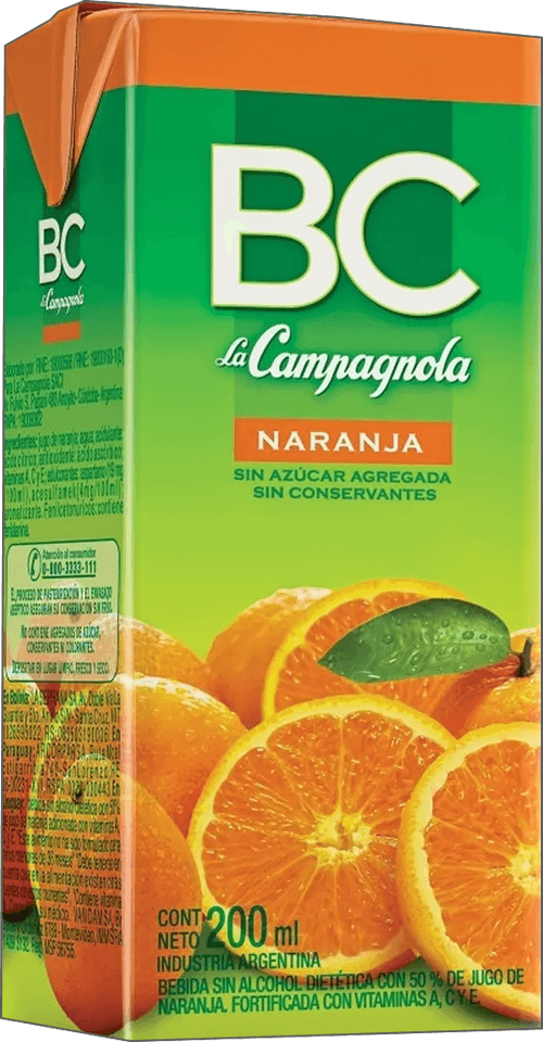 Jugo BC Sabor Naranja 200ml
