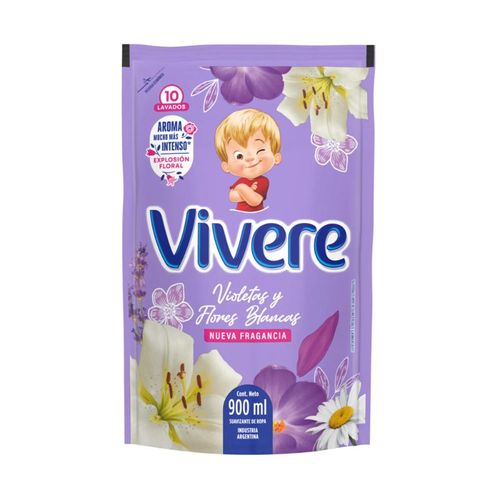 Suavizante Vivere Violeta y Flores Blancas