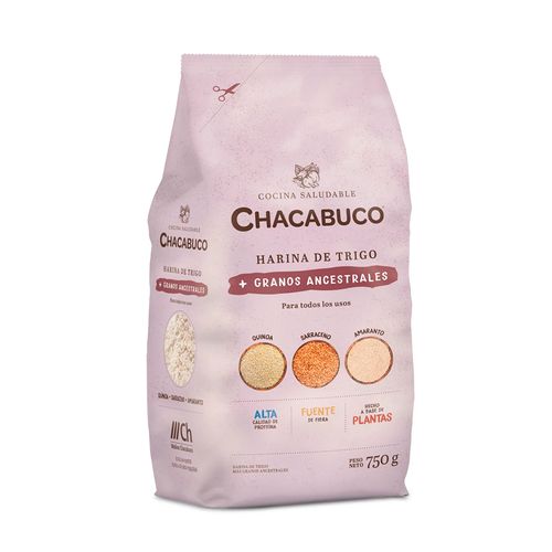 Harina Chacabuco Trigo + Granos Ancestrales 750g